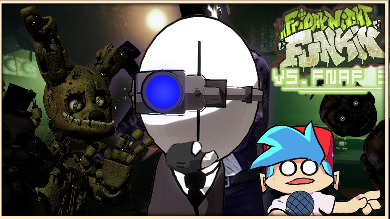 SPAGETTİ ABİ PAVYONDA ŞARKICI OLURSA! |Friday Night Funkin 3D VS Fnaf 3 [Canlı Yayın]