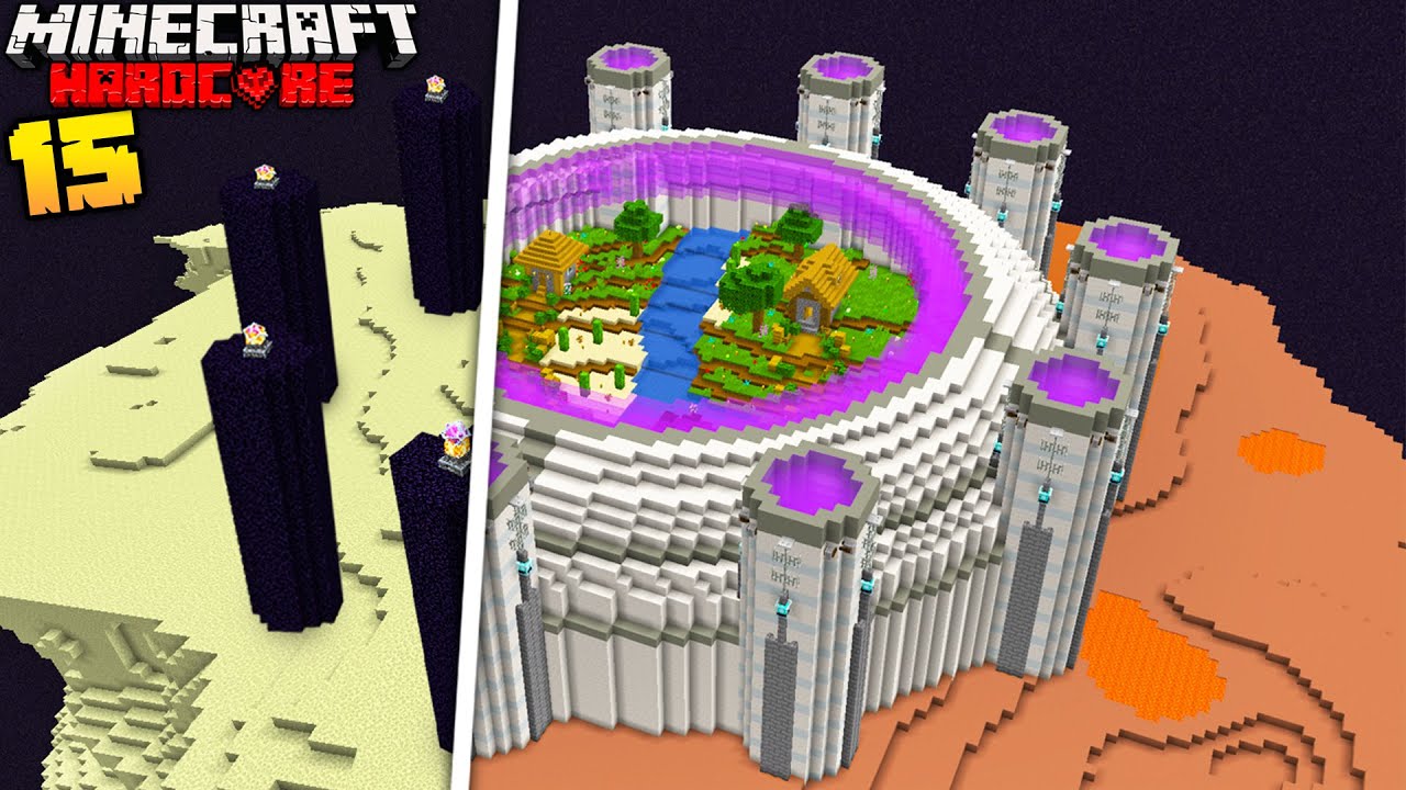 I Transformed The Entire END DIMENSION in Minecraft Hardcore