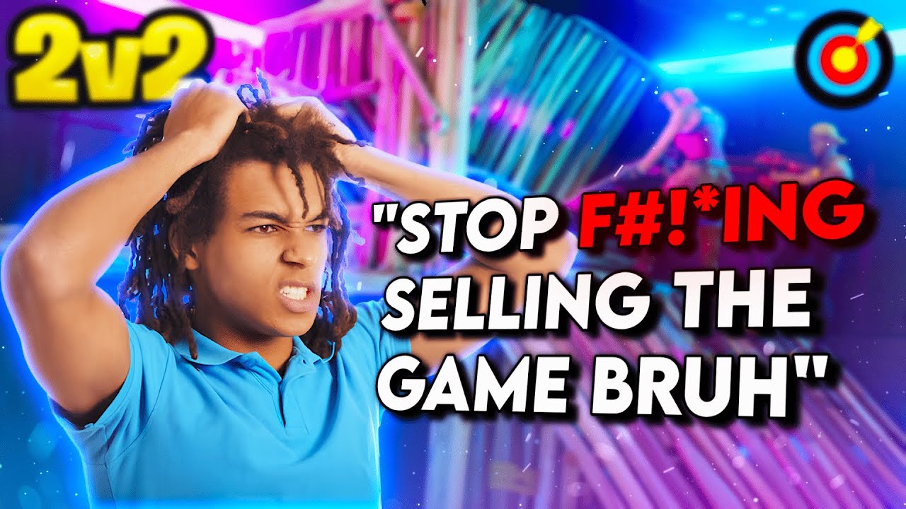 I Trolled The Most Aggressive Teammate Ever - Fortnite 2v2 Piece Control