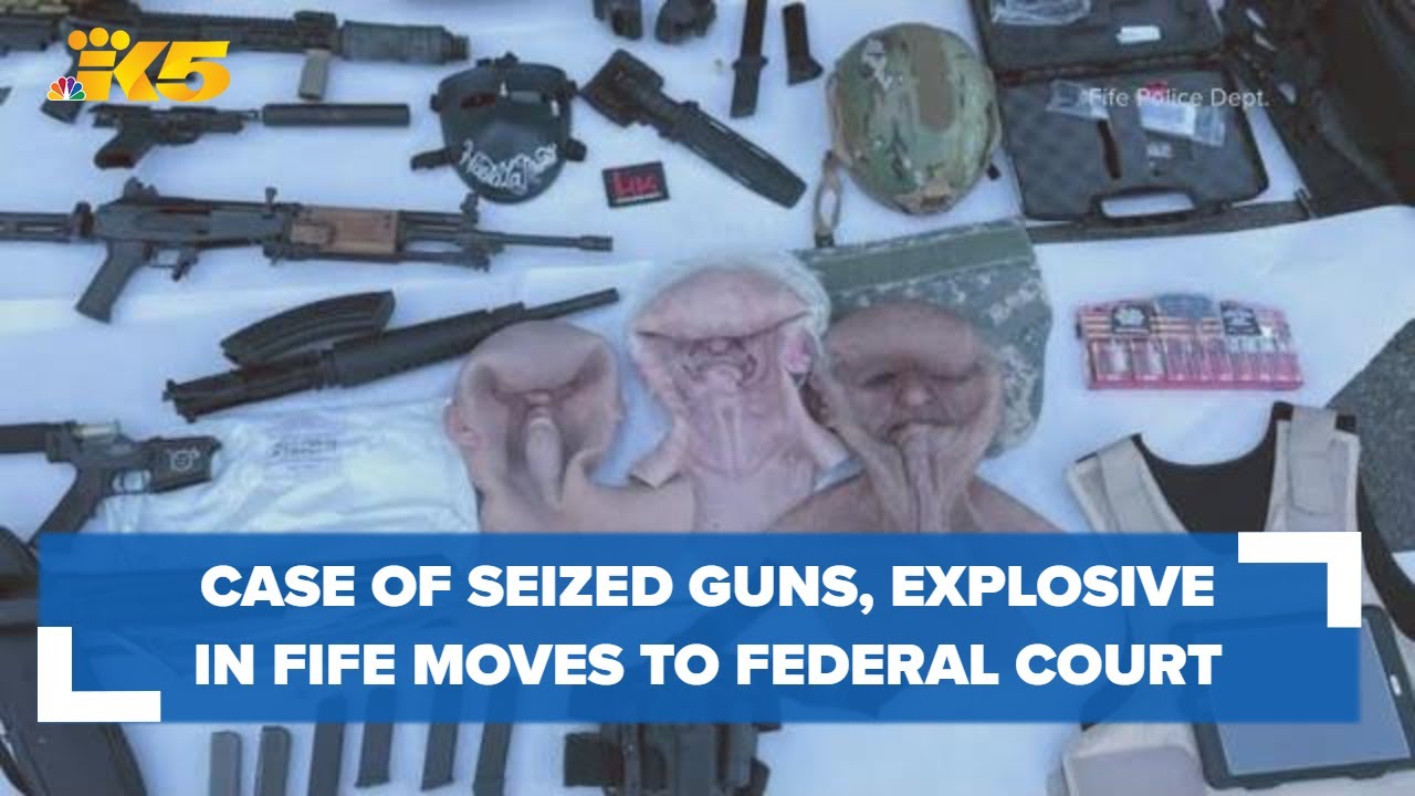 Fife police case of seized guns, explosive device moves to federal court
