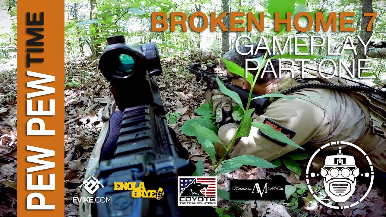 Robo-Airsoft: Pew Pew Time - Broken Home 7: Gameplay Part One - Airsoft Gameplay