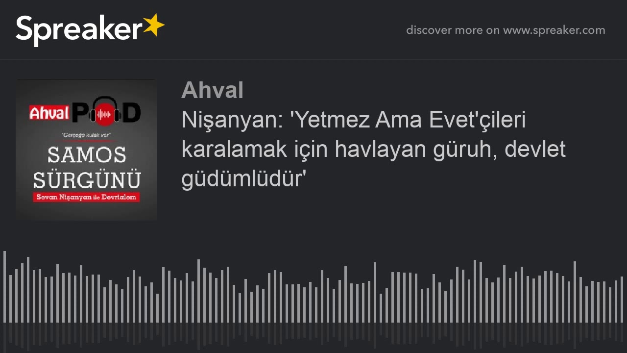 Nişanyan: 'Yetmez Ama Evet'çileri karalamak için havlayan güruh, devlet güdümlüdür'