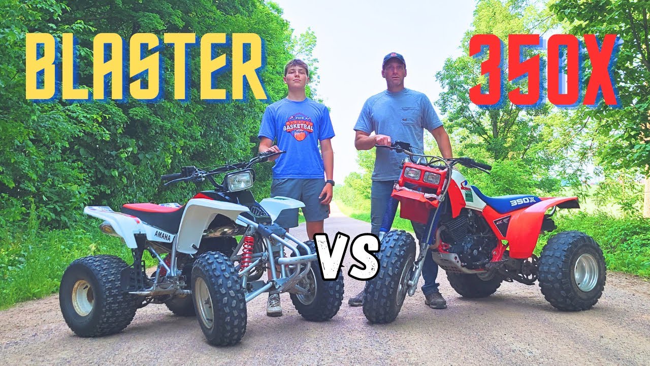 ATV Drag Race: 350X vs Blaster