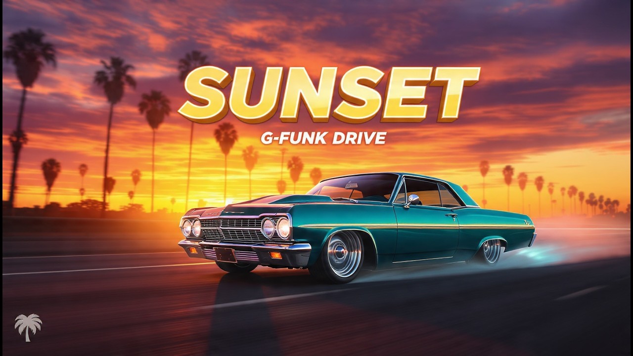 2000s West Coast Gangsta Hip Hop Mix (G-Funk Bounce)  Neon Lowrider Night Drive