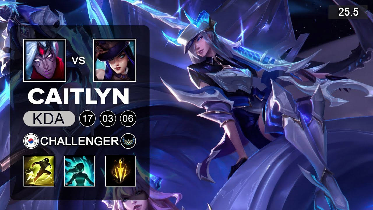 Caitlyn vs Varus ADC - KR Challenger - Patch 25.5 Season 15