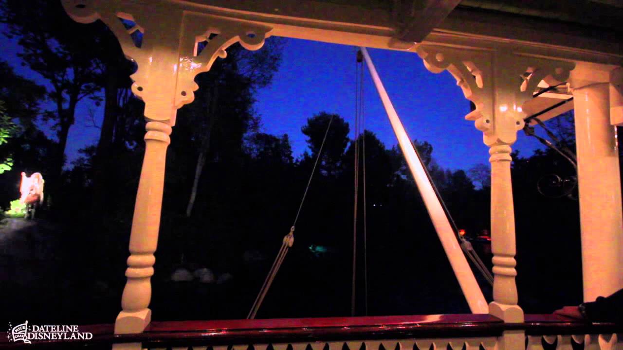 Enjoy an evening cruise aboard the Mark Twain Riverboat at Disneyland