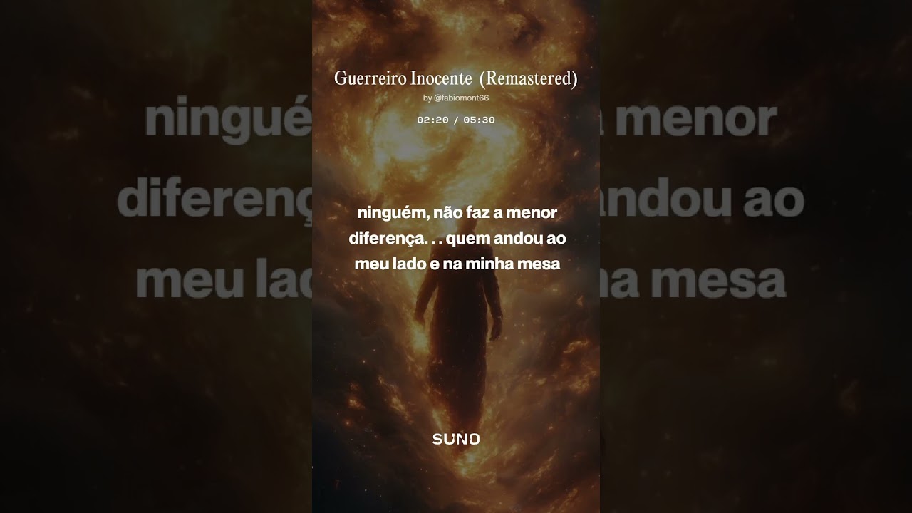 GUERREIRO INOCENTE - Fabiomont66 - SUNO - Álbum: LAÇOS - ##fabiomont66@gmail.com 