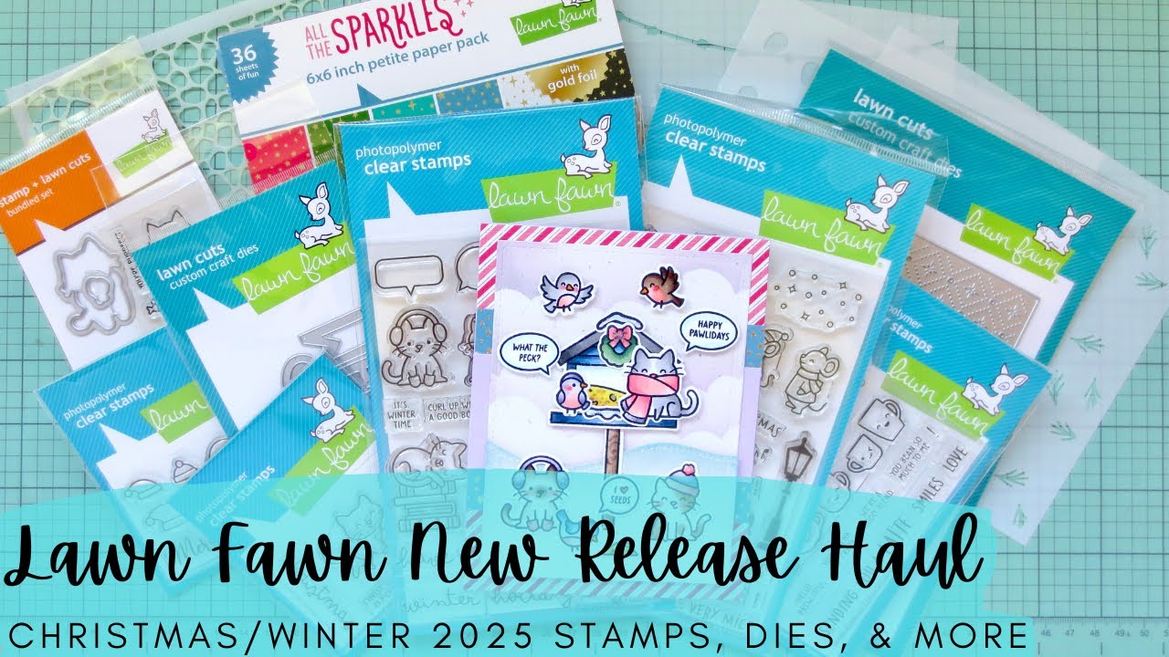 НОВЫЙ ВЫПУСК Lawn Fawn: обновление Haul + Life | Рождественская/зимняя тема 2025 | Доставка товар...