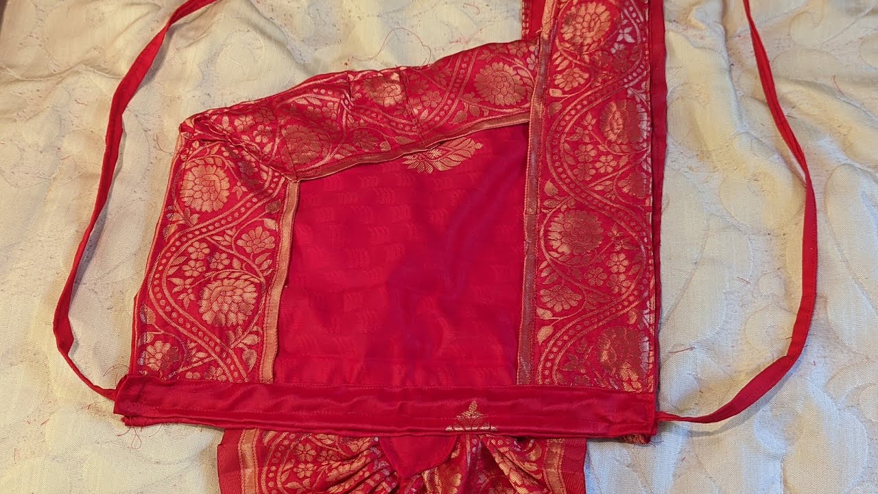 Bharatnatyam dance full dress stitching, part 3 Pallu