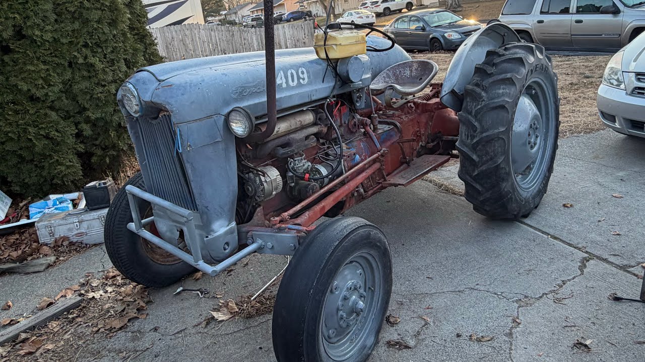 Tuneup work on the ford tractor 