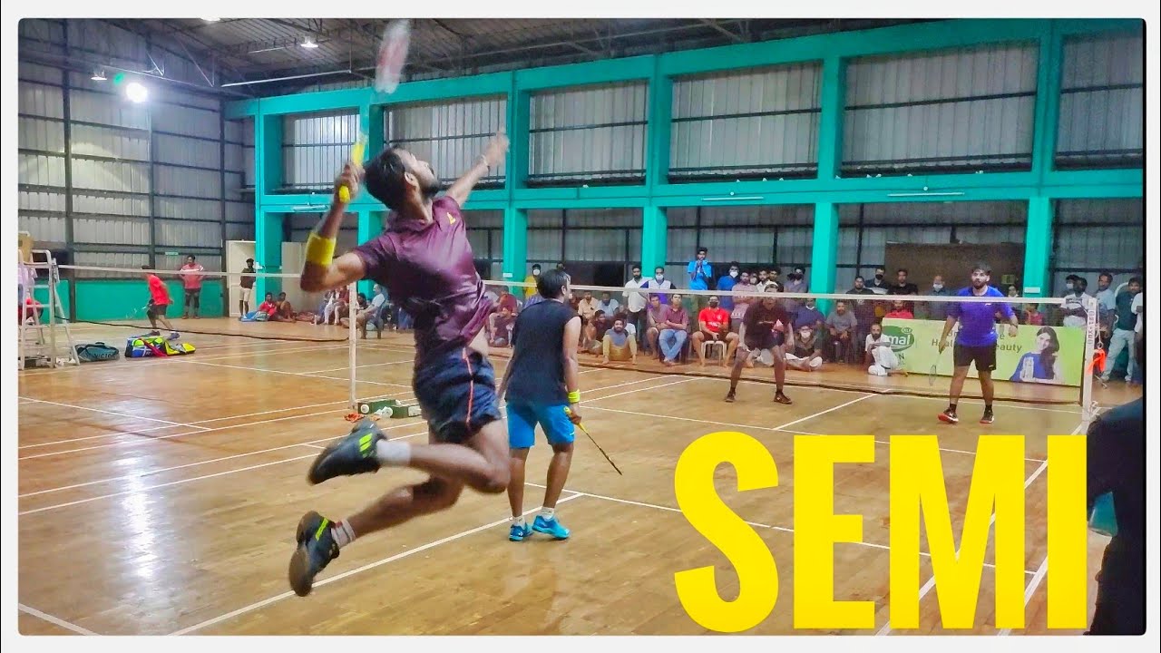 LOKESH/GANESH VS SHIVASHANKAR/MANAV: KALABHAVAN KABEER MEMORIAL BADMINTON TOURNAMENT IRINJALAKUDA