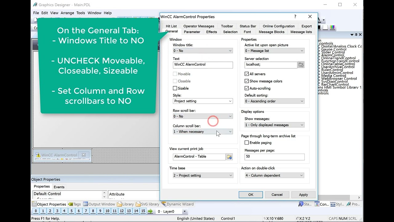 WinCC v7.4 Step By Step #7: Create Main Screen Graphics 🖥️🖼️ Learn SCADA Programming #WinCCGURU