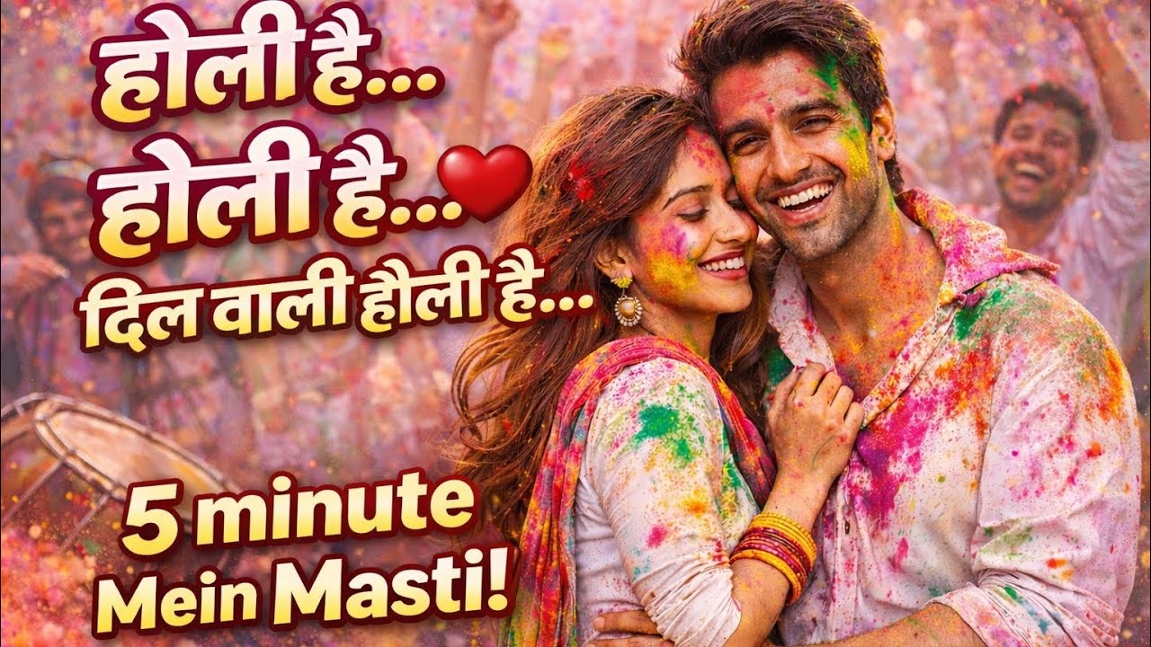 Holi Hai… Holi Hai ❤️ | Dil Wali Holi | 5 Minute Mein Masti | New Holi Song 2026