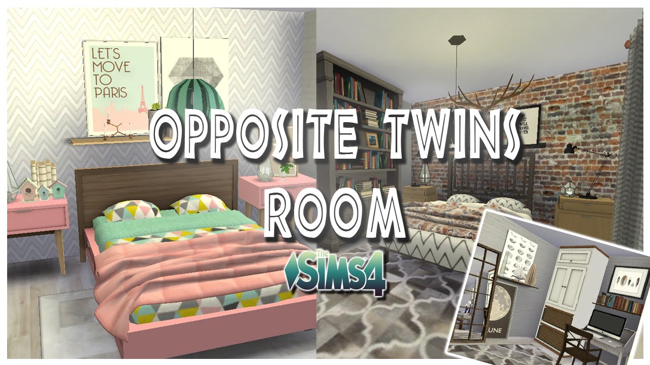 Sims 4 Opposite Twins Bedroom
