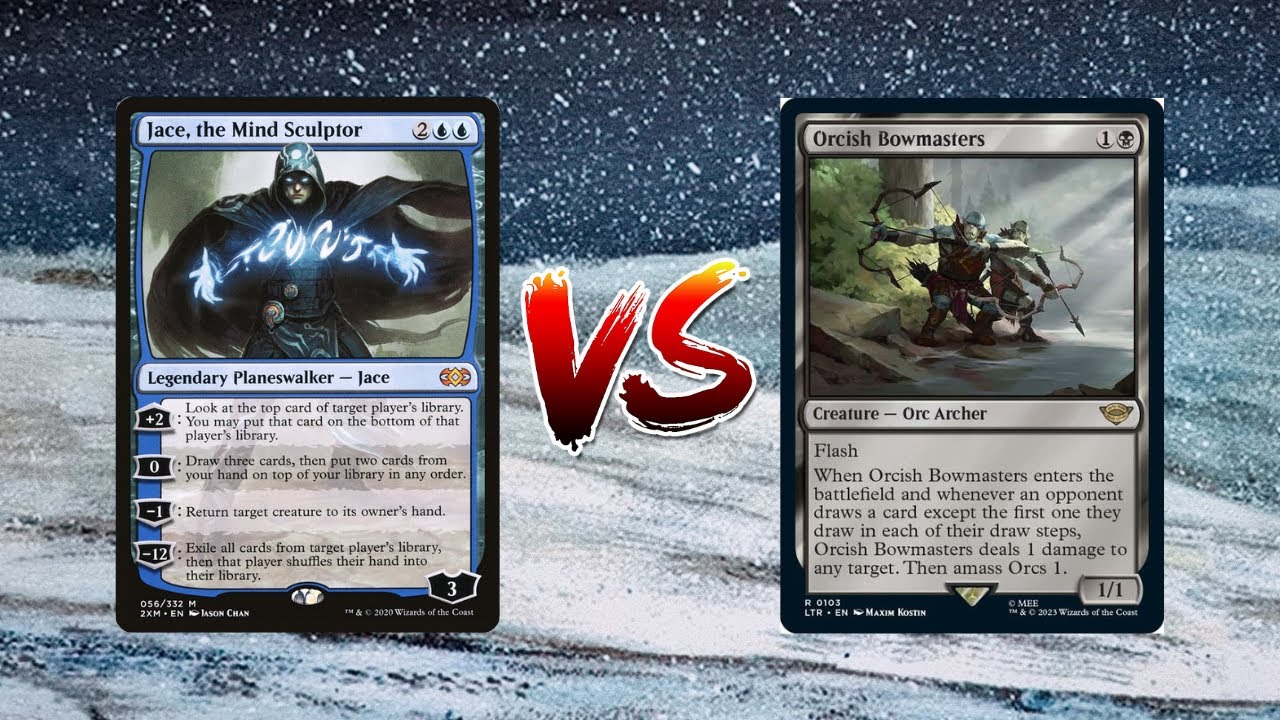 MTG Legacy Stoneblade Vs UB Tempo (Orcish Bowmasters Vs Jace The Mind Sculptor)