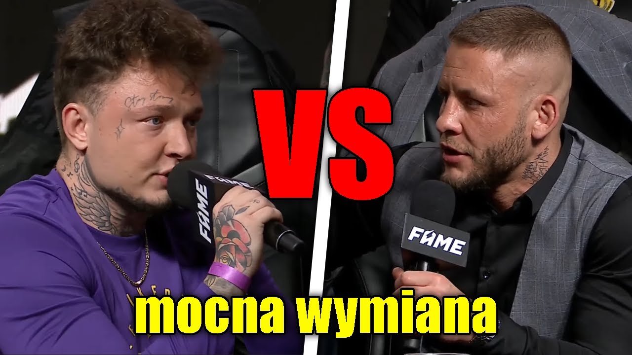 CAMERABOY VS BOMBA OSTRA WYMIANA ZDAŃ NA KONFERENCJI FAME MMA 29