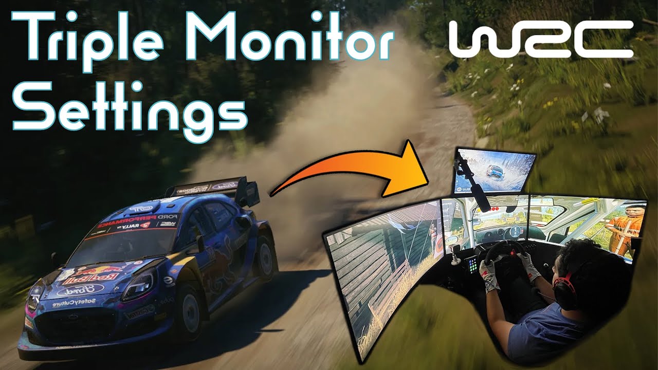 Полное руководство по настройке игры EA WRC на трёх мониторах!