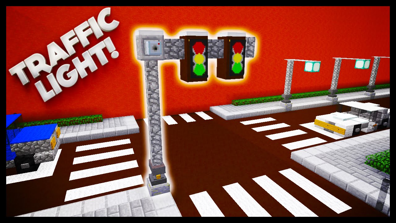 Minecraft - How To Make A Traffic Light