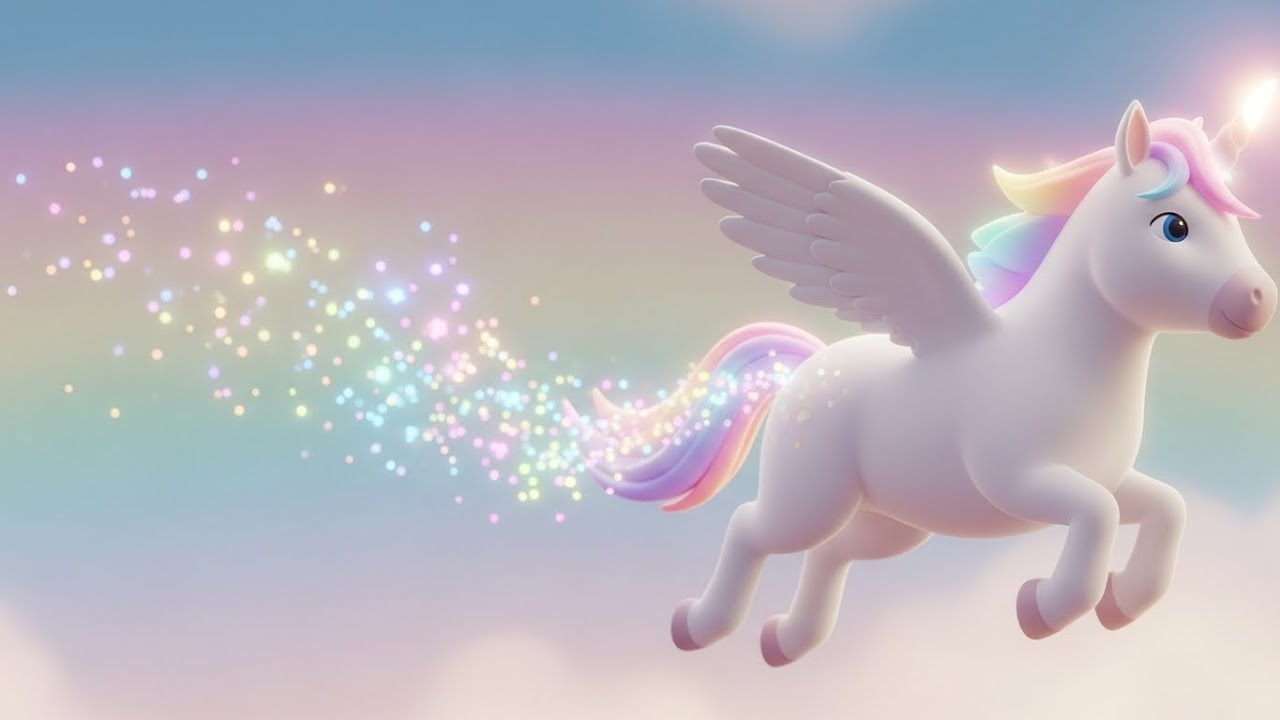 Волшебная поездка маленького единорога за радугой 🦄🌈✨ | Мультфильм для детей и сказочные приключения