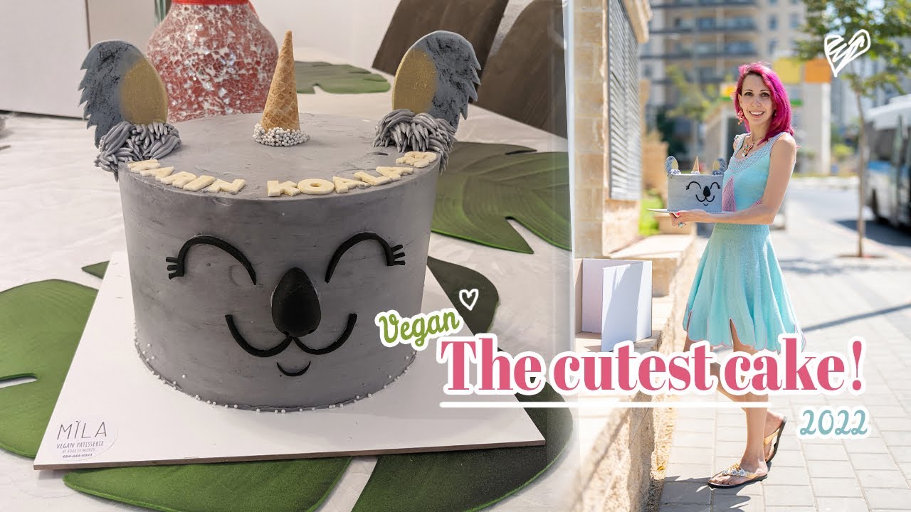 Birthday vlog 2022, part 2 | ANNA cafe boutique and Adorable vegan Koala cake! ביקור ב-אנה קפה בוטיק