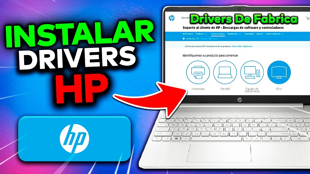 Como Actualizar O Instalar DRIVERS Para Una PC HP - LAPTOP HP ✅