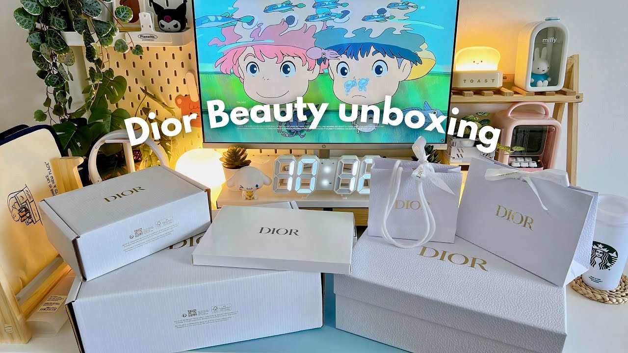 The cheapest items from Dior + Free pouch & samples | Dior Beauty Aesthetic Unboxing 🎀✨