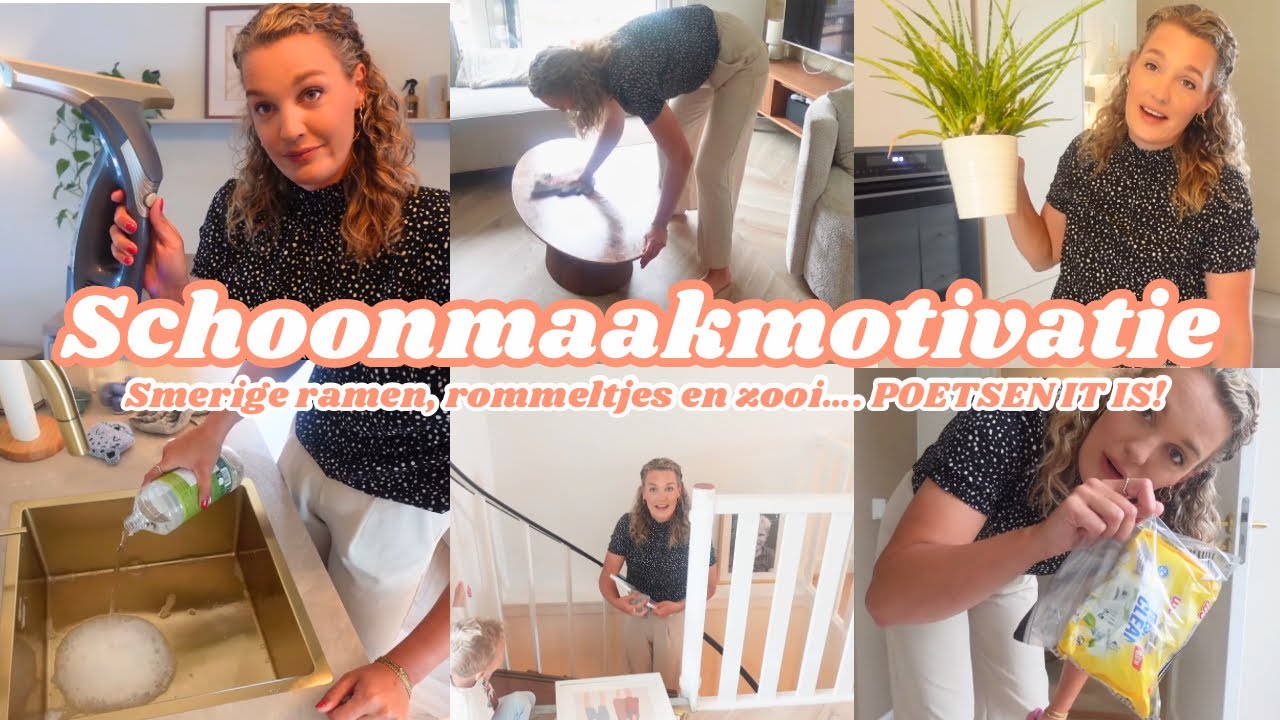 HET HELE HUIS POETSEN - zelfs ramen lappen | Schoonmaakmotivatie | Clean with me | Zeg maar Fem