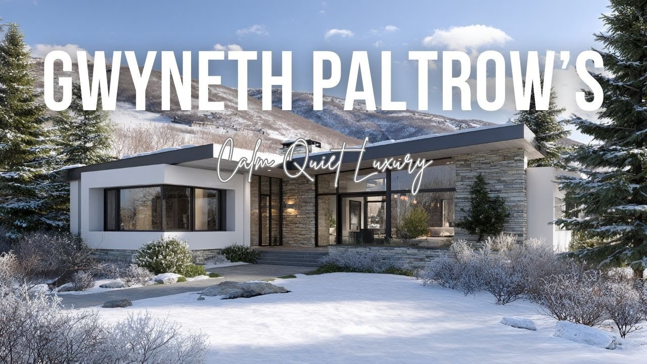 Calm Quiet Luxury Winter Retreat Inspired by Gwyneth Paltrow’s Sculpted Minimal Home Vision