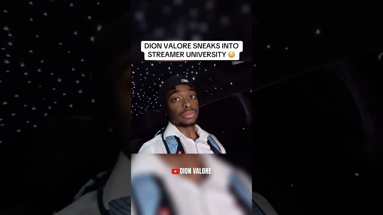 DION SNEAKS INTO STREAMER UNIVERSITY 😳