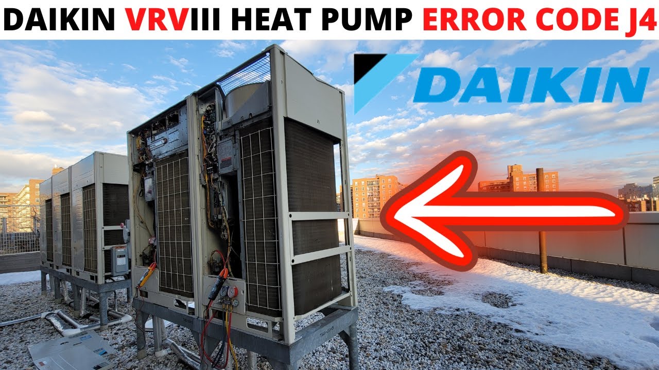 HVAC Service Call: Daikin VRVIII Heat Pump Not Cooling/Heating (Error Code J4) Daikin Inverter A1P