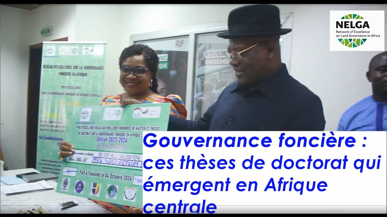 Foncier :  des prix pour les meilleures thèses Ph.D d'Afrique centrale