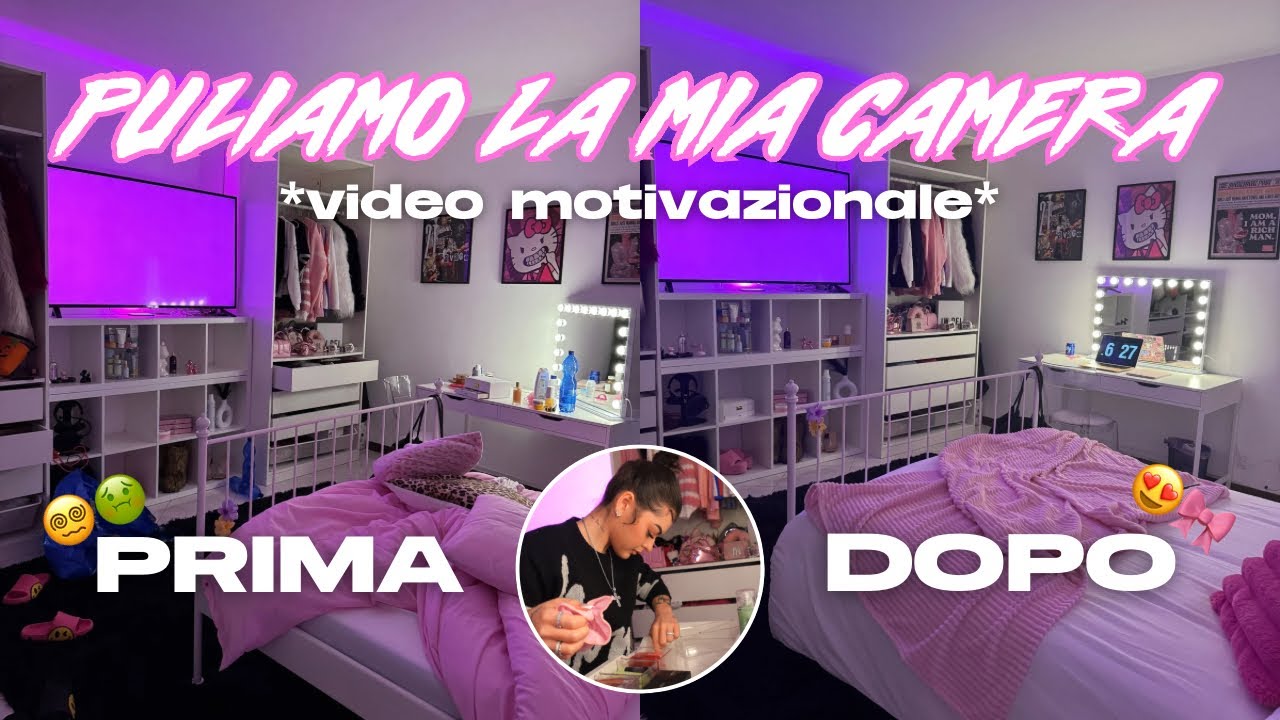 PULIAMO INSIEME CAMERA MIA | video motivazionale + mini room tour