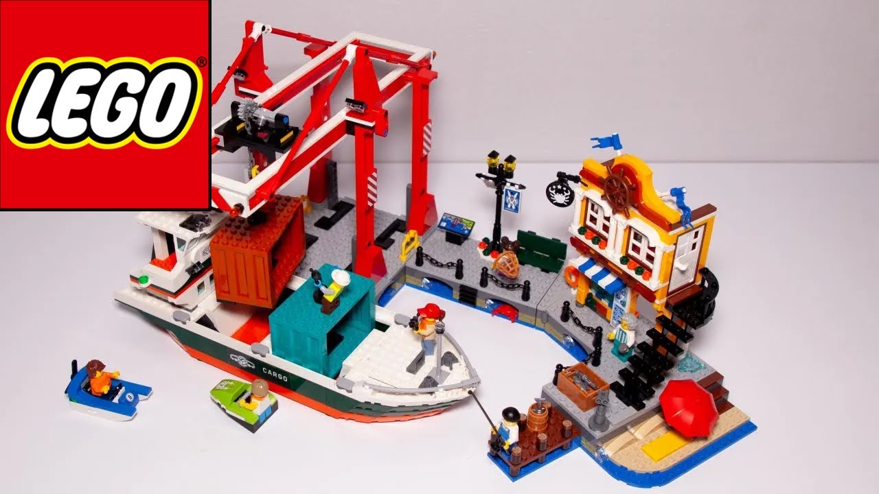 Lego City 60422 Seaside Harbor with Cargo Ship Speed Build