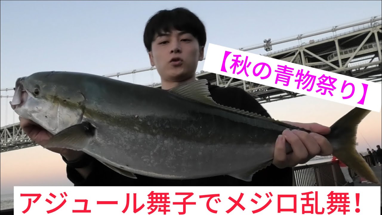【青物爆発】アジュール舞子でナブラ無限発生！表層早巻きでメジロ連発＆タモ折れ事件（笑）