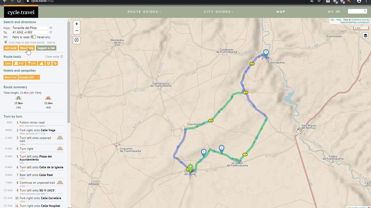Tutorial Cycle.travel - Ruta circular