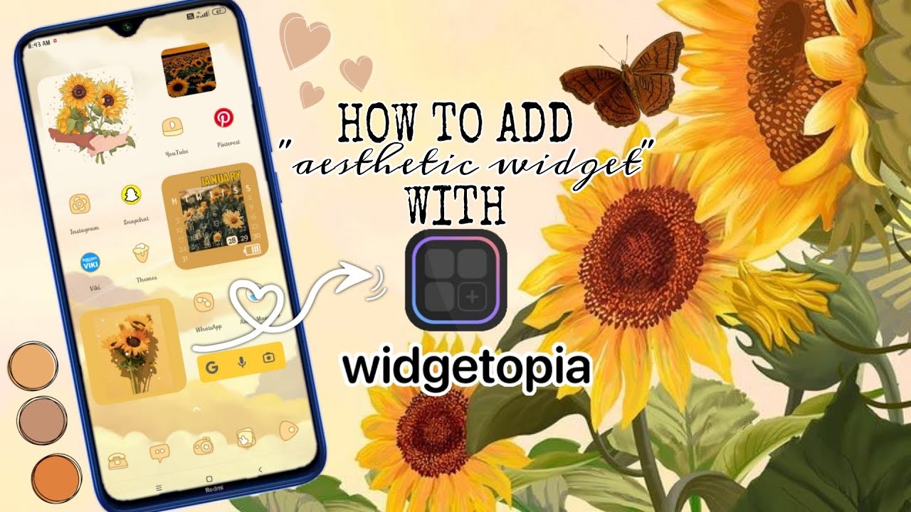 𝐒𝐮𝐧𝐟𝐥𝐨𝐰𝐞𝐫 𝐚𝐞𝐬𝐭𝐡𝐞𝐭𝐢𝐜 𝐭𝐡𝐞𝐦𝐞 🌻✨ | 𝐚𝐞𝐬𝐭𝐡𝐞𝐭𝐢𝐜 𝐢𝐎𝐒 𝐰𝐢𝐝𝐠𝐞𝐭 | 𝐖𝐈𝐃𝐆𝐄𝐓𝐎𝐏𝐈𝐀 𝐚𝐩𝐩 𝐭𝐮𝐭𝐨𝐫𝐢𝐚𝐥 |