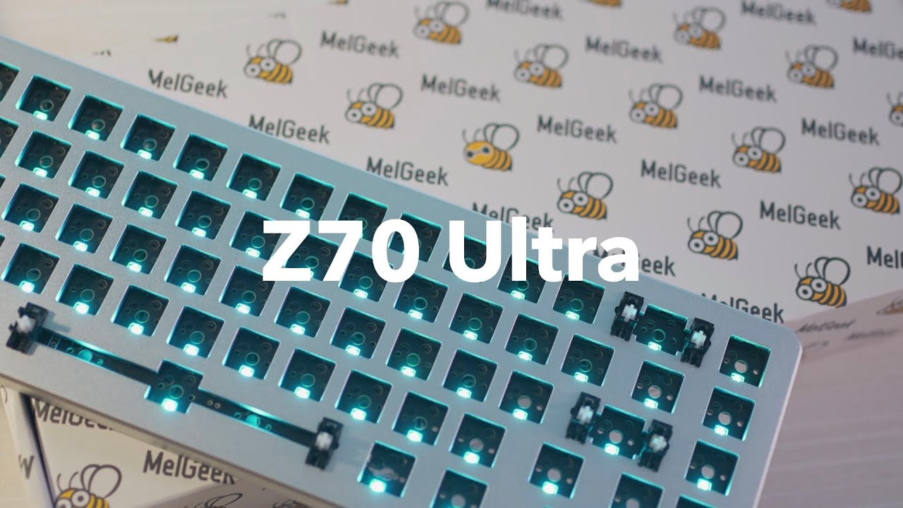 MelGeek Z70 Ultra Unboxing & Typing Sounds with Box White and XDA Godspeed