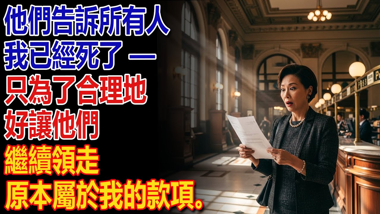 ⚰️ 他們對所有人說我已經死了——💸 只為了繼續領取我的支票。🚪 然後，我出現在郵局。