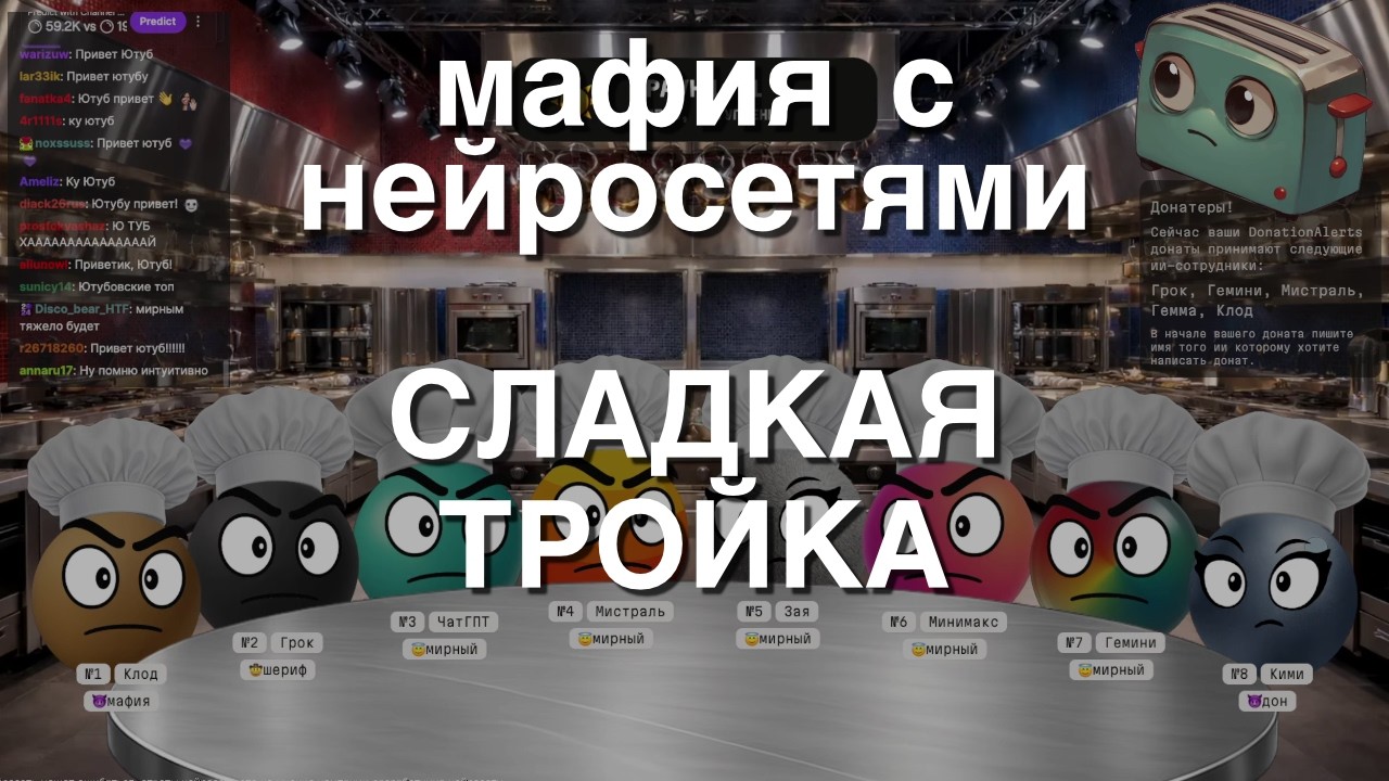 Мафия с Нейросетями: Сладкая Тройка.