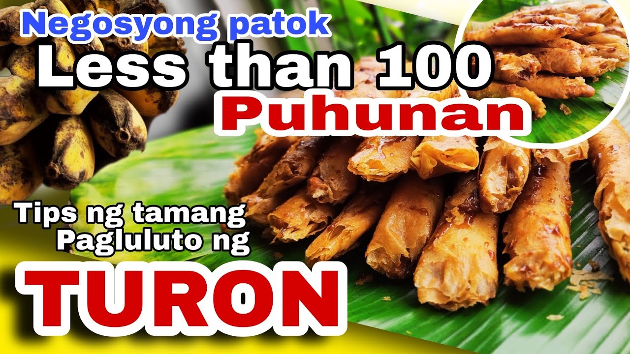 CRISPY TURON STREET FOOD NEGOSYONG PATOK  NA LESS THAN 100 PESOS PUHUNAN | BANANA SPRING ROLL RECIPE