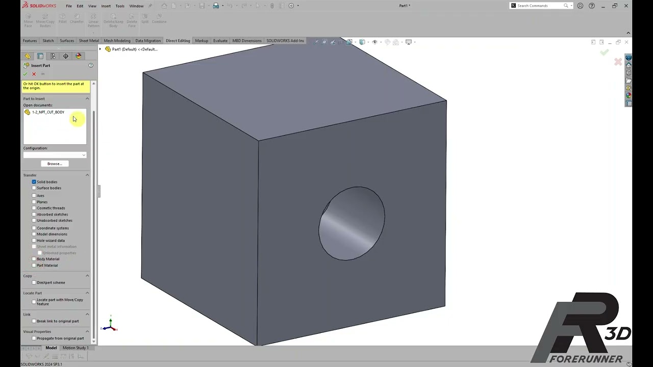 How to Design NPT threads into 3D Printed Parts