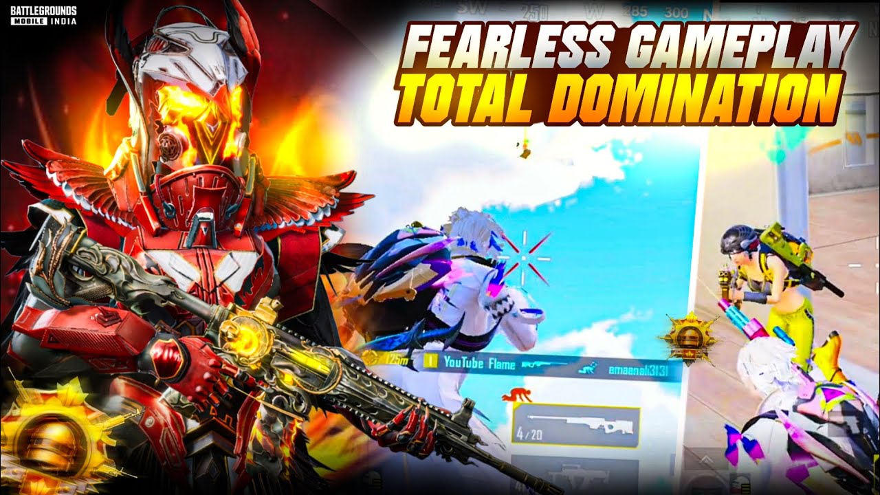 FEARLESS GAMEPLAY | 1v4 CLUTCH WITH FULL DOMINATION | BGMI