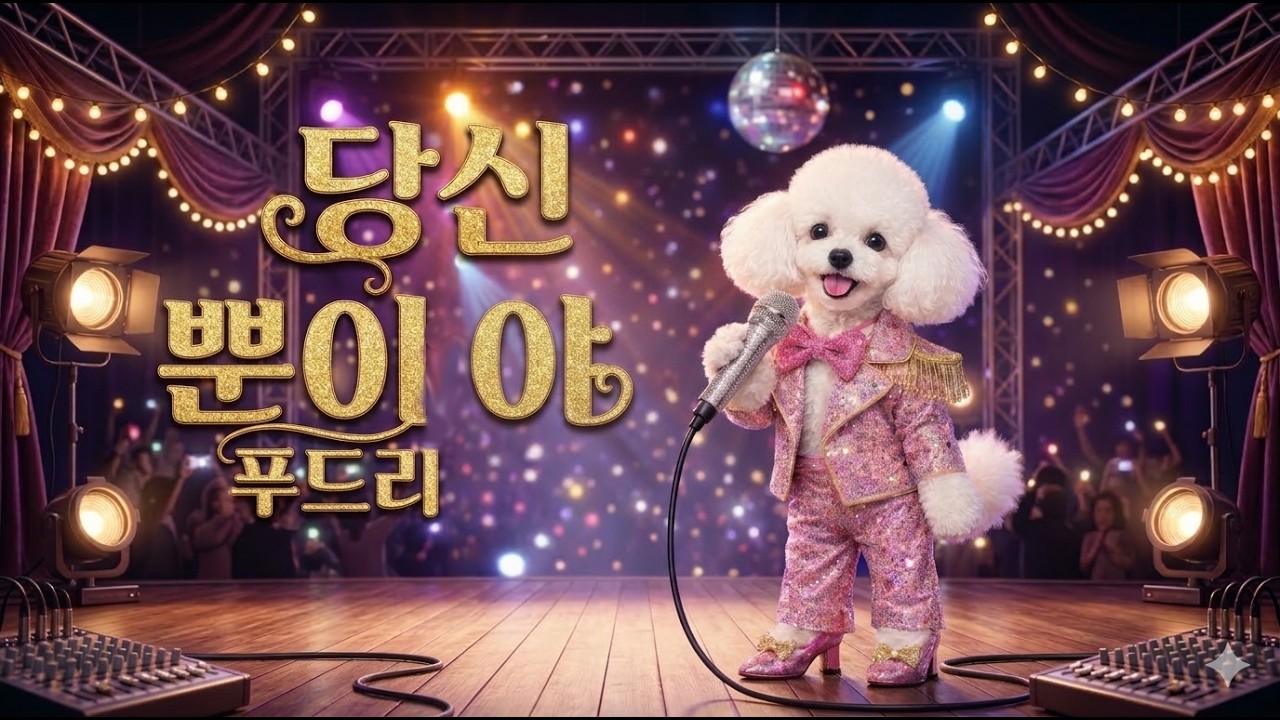 푸드리 당신뿐이야 #푸들 #강아지 #반려견송 #노래하는강아지 #춤추는강아지