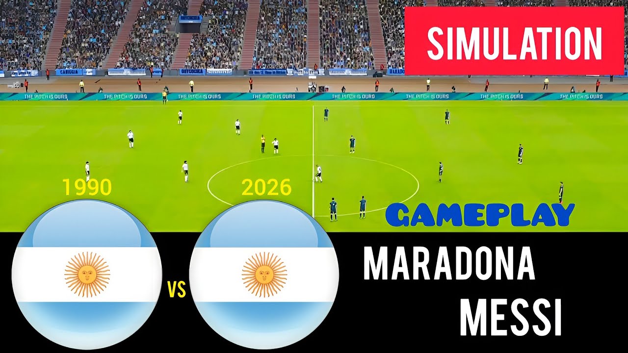 What If Maradona&rsquo;s Argentina Met Messi&rsquo;s Argentina? - Video Game Simulation