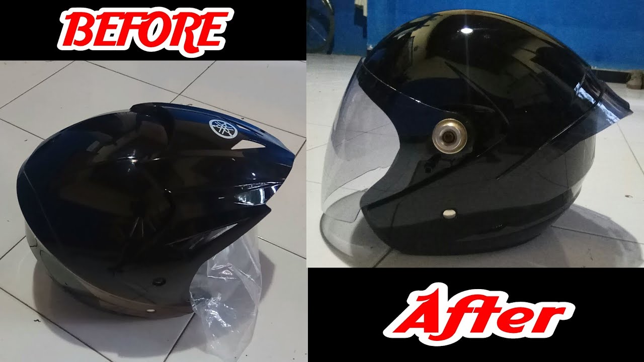 Modif helm yamaha maxi + spoiler KBC