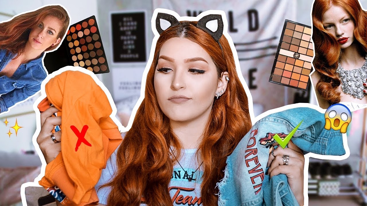 CORES DE ROUPAS E MAKES QUE REALÇAM O CABELO RUIVO!