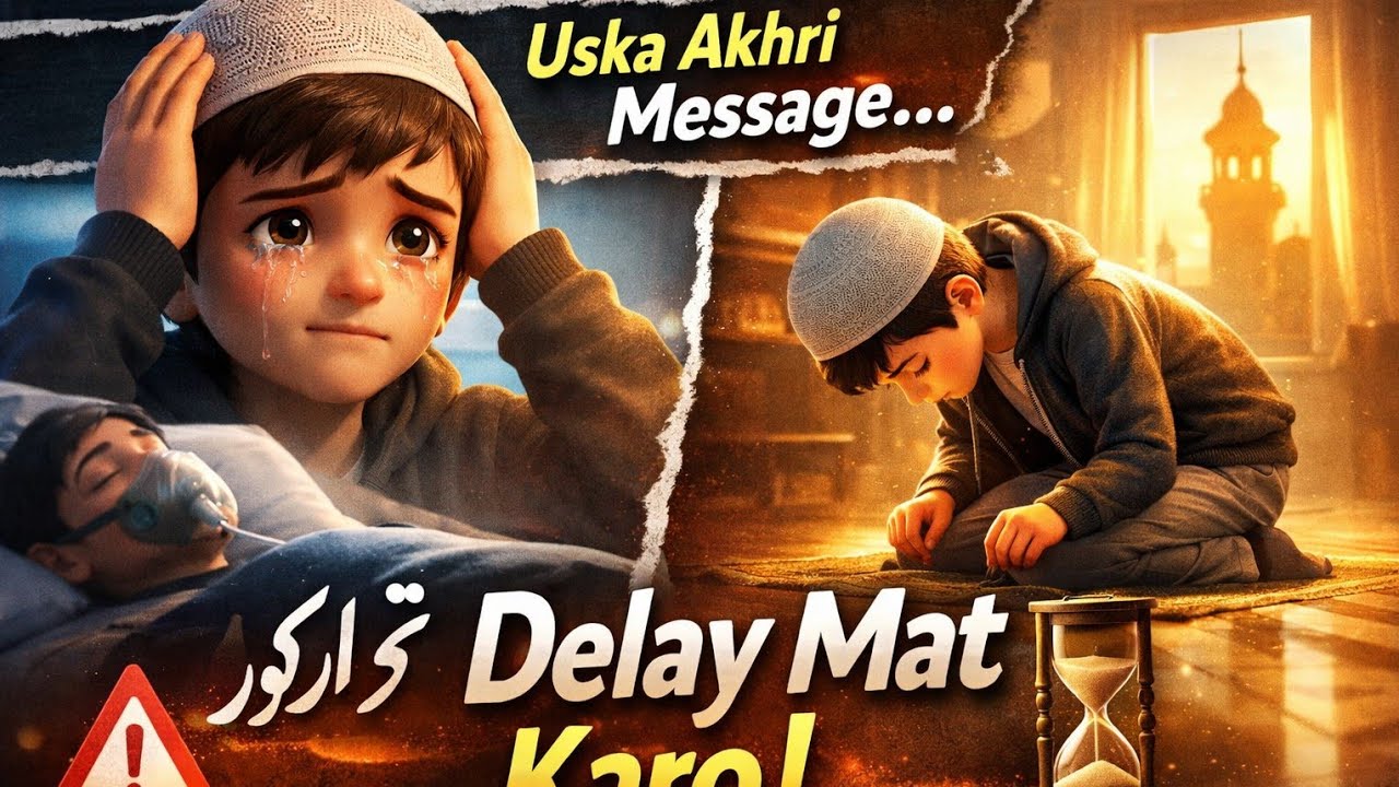 Namaz Ko Delay Mat Karo | Pray On Time Before It’s Too Late | Emotional Islamic Story #motivation 