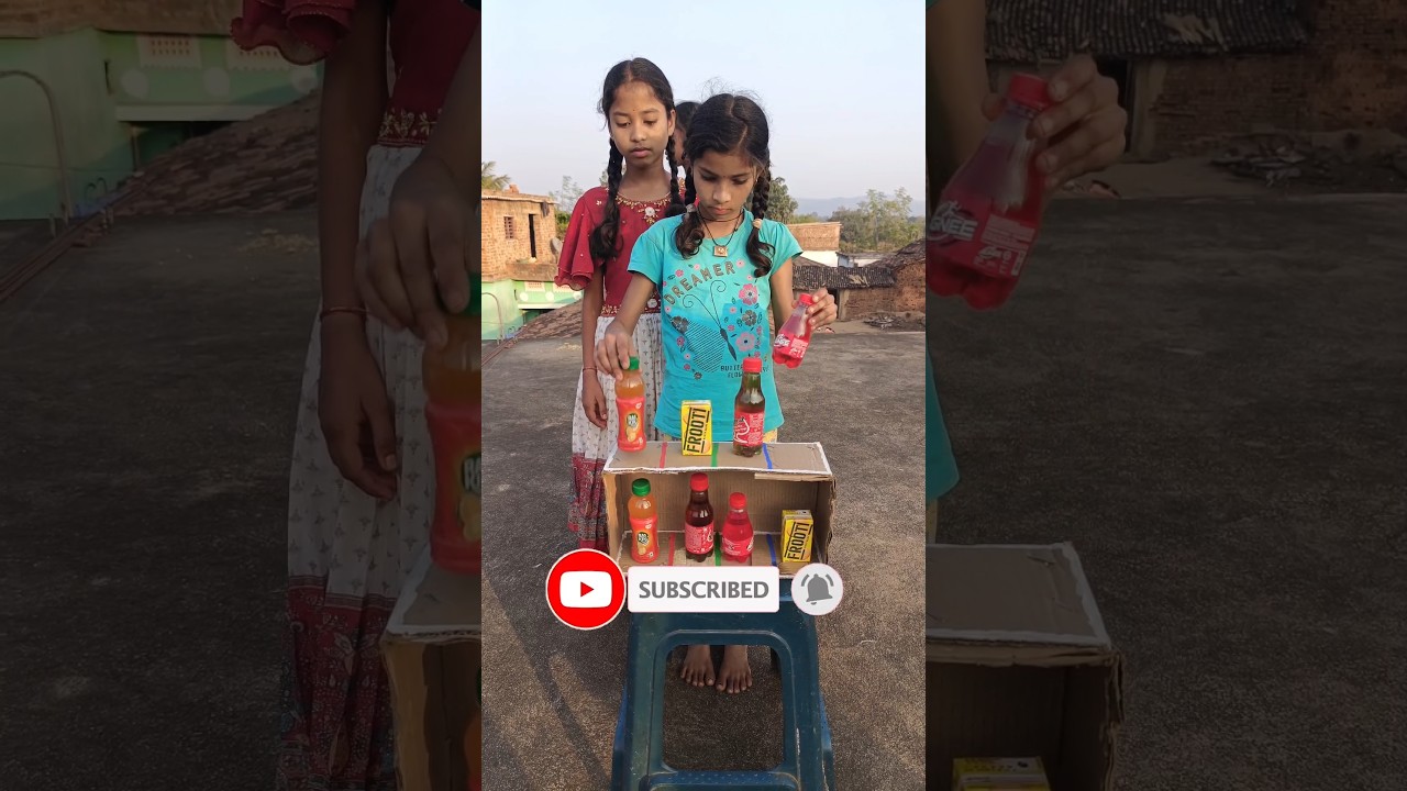 Juice matching game !! #shorts #villagegame #funny #ssfoodchallenge#villagegamechallenge#gameshorts