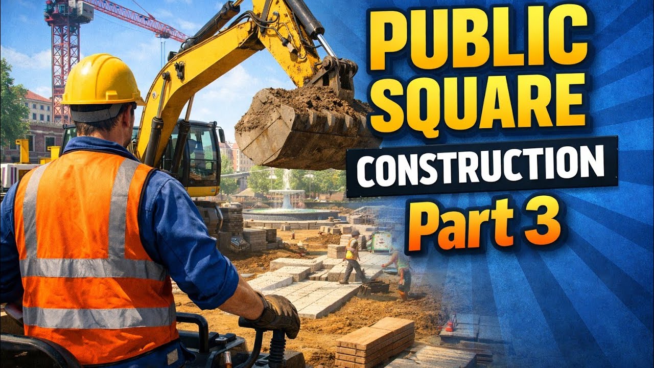 Building the Public Square | Construction Simulator | Part 3