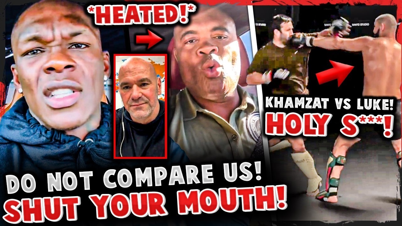 Israel Adesanya RESPONDS to Anderson Silva DRAMA! Khamzat Chimaev vs Luke Rockhold SPARRING SHOCKER